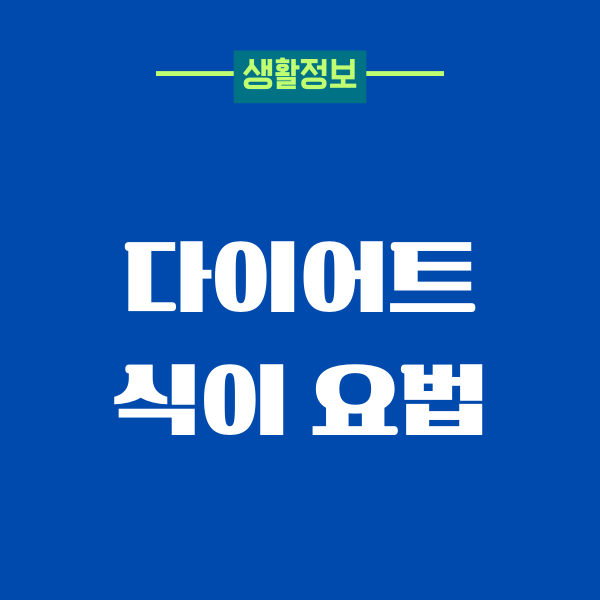 다이어트 식이 요법, 실패와 반복 끝에 찾은 나만의 방식