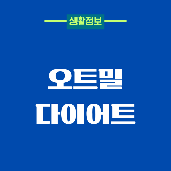 오트밀 다이어트, 진짜 40대가 해본 리얼 후기