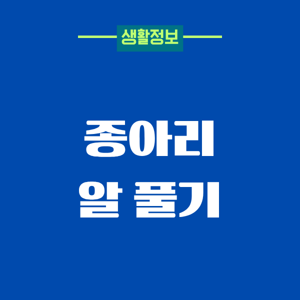 종아리 알 풀기, 제가 직접 해본 효과 있었던 방법들
