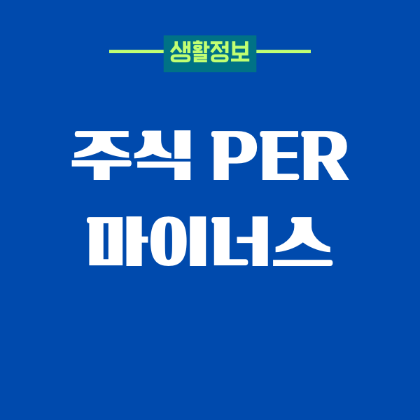 주식 PER 마이너스 의미, 계산법, 투자방법, 유의사항